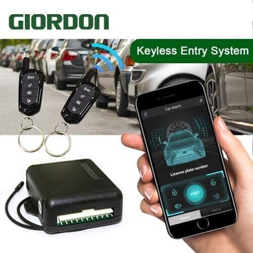 Keyless Entry Car Door Lock System Car Alarm Systems Central Locking with Auto Remote Central Kit for Smart Key