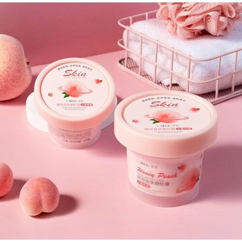 Body Scrub Moisturizing Nourish Whitening Clean Exfoliating Chicken Skin Acne Health Niacinamide Avocado Extract Skin Care 100g