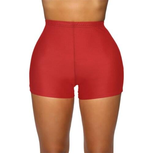 Womens Fashion Casual Solid Color Stretch Bicycle Sports High Waist Yoga Shorts Gym Sports Pants Leggings Shorts шорты женский