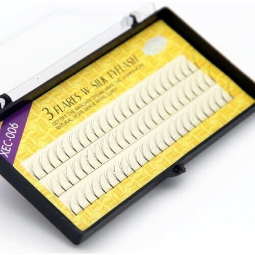 Stars Colors 0.12mm Thickness C Curl False Eyelash Individual Crisscross Soft Silk Eyelashes Y V W Type 8/10/12mm length