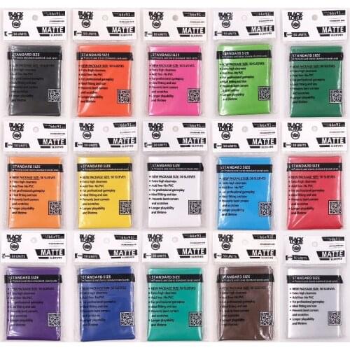 100 PCS/LOT Color Matte Cards Sleeves,Cards Protector for Trading Cards Shield Magic Cards Cover Pkm/YU-GI-OH Sleeve 66x91mm