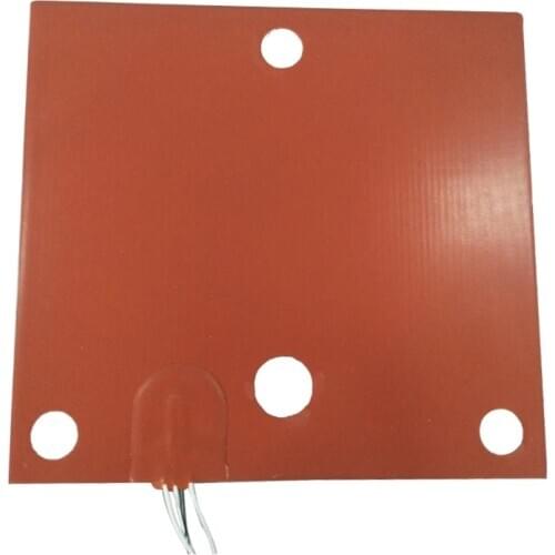 285X305mm 120V 300W Custom Silicone Heat Pad for 3D Printer C/W Adhesive and NTC 100k
