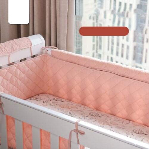 Pure Cotton Baby Bed Barrier Bumper Soft Crib Around Bumpers Newborn Kids Safe Protector Children Anti-collision Cradle Barriers