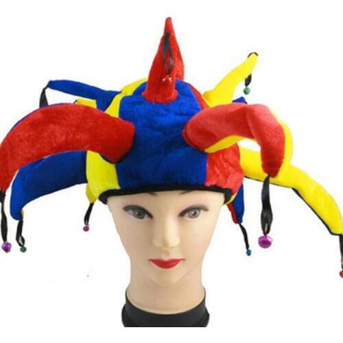 Birthday Party Color Halloween Christmas Holiday Dress Up Clown Headgear Funny Clown Show Performance Props 13 Angle Clown Hat