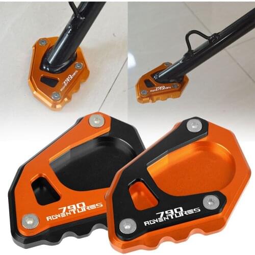 FOR 790Adventure S 790 ADV ADVENTURE S 2019 2020 2021 Motorcycle Side Stand Enlarger Plate Pad Kickstand Extension Protection