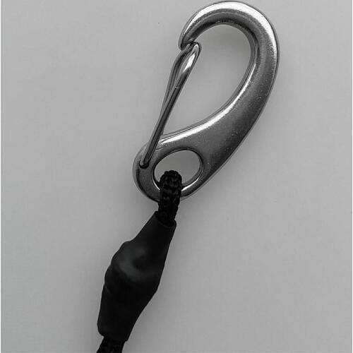 Elastic Kayak Equipment Clip Leash Elastic Shock Cord w/ Stainless Steel Hooks 25cm Long Hook Accessaries for Kayak Boat
