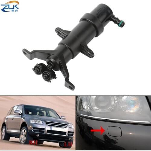 ZUK Headlight Washer Nozzle Assy For Volkswagen For Touareg 2002 2003 2004 2005 2006 2007 Spray Jet Actuator