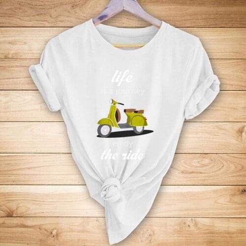 T-shirt Women Short Sleeve Cotton T-shirts Cartoon Anime Printing T Shirt Summer Female Cute Top Tee Plus Size