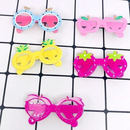 Han edition pet hair acrylic glasses duckbill clip children tire Dog accessories Pet Grooming 24pcs