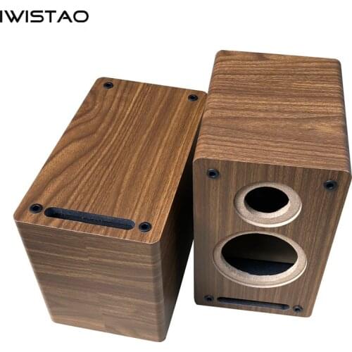 IWISTAO 8 Inch 2 Way Speaker Empty Cabinet Enclosure Labyrinth Structure 1 Pair 15mm High Density Board HIFI Audio DIY