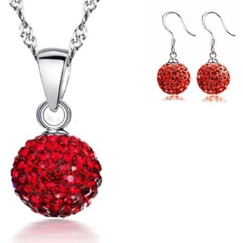 Classic fashion 10 mm full water chain tassel crystal full stud necklace