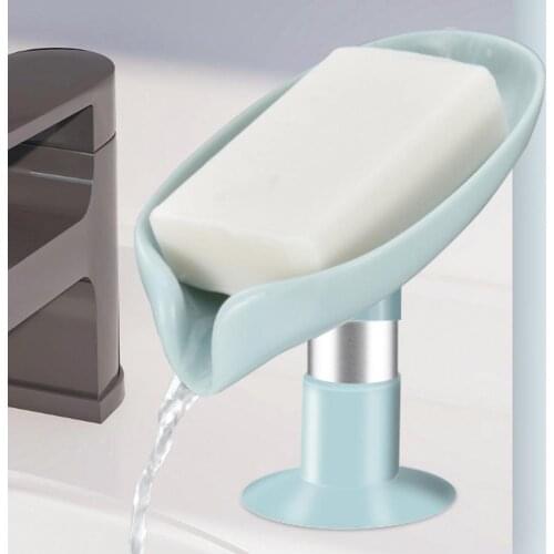 Leaf Shape Soap Box Drain Soap Holder Box Bathroom Accessories Toilet Laundry Soap Box Bathroom Supplies Tray Gadgets