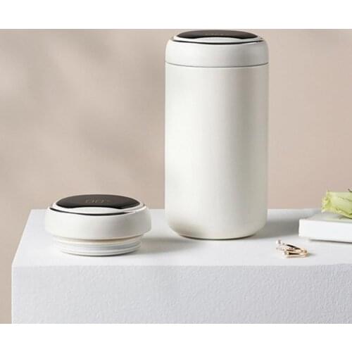 300ml Insulated Cup Thermos Mug Eco-friendly Long Term Heat Preservation Stainless Steel Smart Vacuum Coffee Insulated Bottle