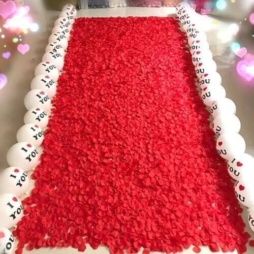 HOT 100pcs Artificial Simulation Silk Rose Petals Wedding Flower Scatters DIY Decoration Confetti Favor Artificial Flowers Decor