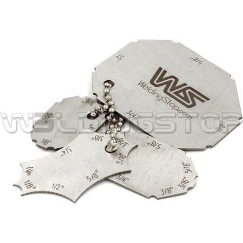 Welding Gauge key Pocket Gage 4pieces set weld seam inspection ruler