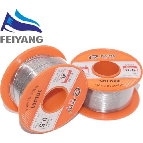 10PCS 0.6/0.8/1/1.2/1.5MM 63/37 FLUX 2.0% 45FT Tin Lead Tin Wire Melt Rosin Core Solder Soldering Wire Roll For diy