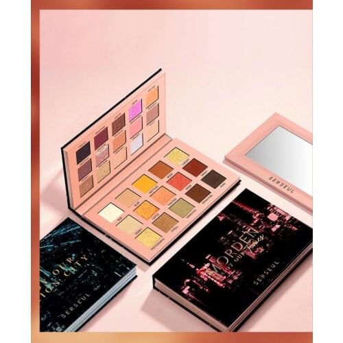 Serseul 30 Colors Matte Pearlescent Eyeshadow Shimmer Pigment Waterproof Long-lasting Eye Shadow Palette Eye Makeup TSLM2