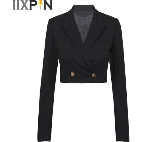 Women Blazers Jacket Long Sleeve Femme Solid Color Coat Short Lapel Blazer Tops Office Ladies Work Business Suit Casual Outwear