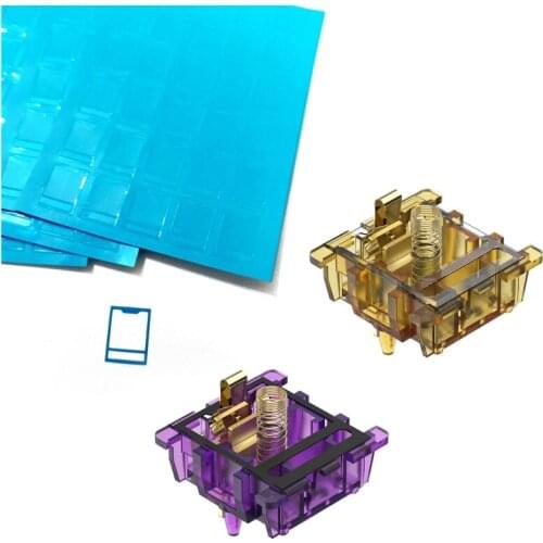 28EA Switch Film Compatible with Mechanical Keyboard Switches, 0.15mm HTV+PC Soft Double Layer Keyboard Switch Film (120pcs)
