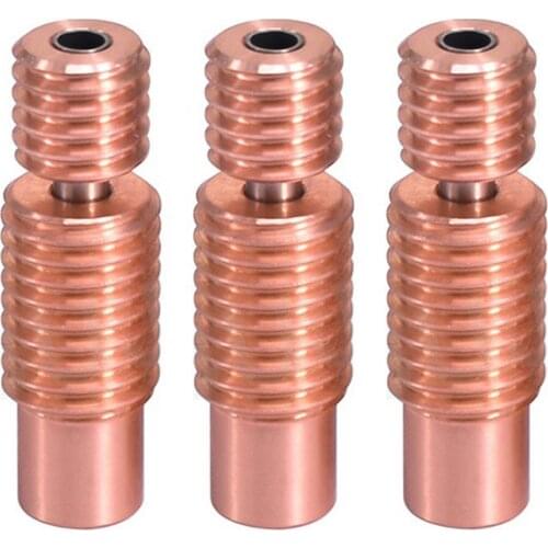 All-Metal Copper E3D V6-Crazy Heat Break Throat Stainless Steel 3D Printer Part Nozzle Throat For 1.75 E3D V6 Hotend Heat Block