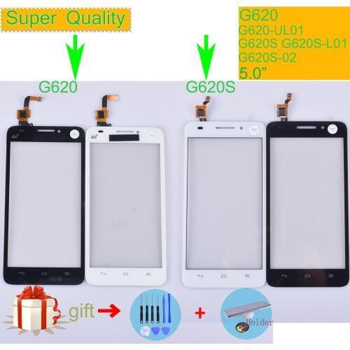 For Huawei Ascend G620 G620-UL01 Touch Screen Touch Panel Sensor Digitizer G620S G620S-L01 G620S-02 G620S-L03 Touchscreen Glass