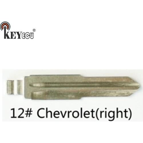 KEYECU 10x KEYDIY Universal Remotes Flip Key Blade 12# Right , DWO5R for Chevorlet Optra