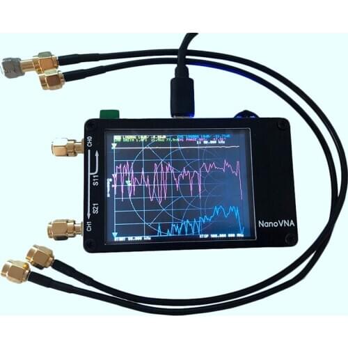FashionFor Nanovna Vector Network Analyzer Press Screen Hf Vhf Uhf Uv 50Khz-900Mhz Antenna Analyzer Chargeable