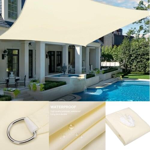 280GSM Waterproof Awning Sunshade Sun Shade Sail For Outdoor Garden Beach Camping Patio Pool Sun Canopy Tent Sun Shelter