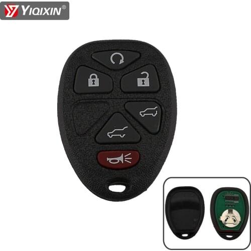 YIQIXIN 6 Buttons Fit For Buick GMC Yukon 2007-2014 For Hummer H3 Remote Car Key 315Mhz OUC60270 Smart Keyless Entry Replacement