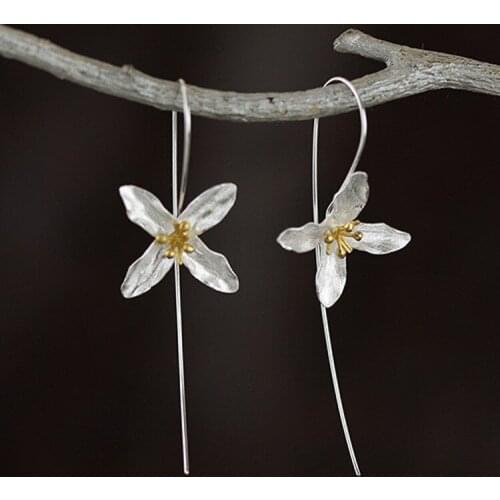 Vintage Clover Flower Stud Earrings For Women Silver Color Geometric Earrings Brinco Trendy Fashion Jewelry Gifts