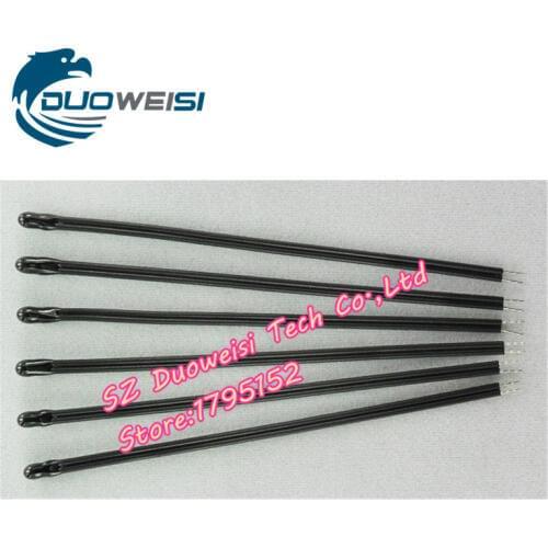 10 pcs / lot NTC thermistor temperature sensor module epoxy MF52 10K 1% 3950 length 1 meter module Temperature 105 degrees