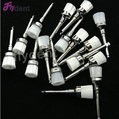 100Pcs Dental Prophy Brush dental material brush bowl Nylon Polishing Brush dental use