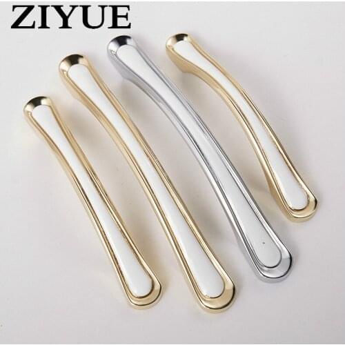 2PCS/Lot Free Shipping Cabinet Door Handle Small Golden European Furniture Metal Double Zinc Alloy