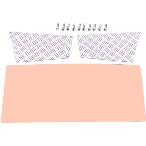 2Pcs Rear Metal Skid Plate for 1/10 Rc Crawler Car Traxxas Trx4 Trx-4 Defender