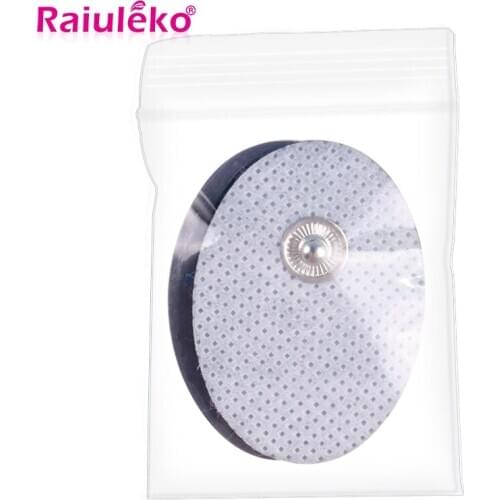 20/10pcs Electrode Pads TENS Unit Replacement Sticky Gel Pads Acupuncture Points Snap on Electrodes Pads 3*4.5CM 3.5 mm Plug