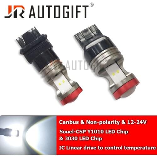 2X T25 3156 P27W 3157 P27/5W 3030 LED CSP Y10 Chip Canbus bulb Non-polarity 12-24V led no error Signal Parking Bulbs led lights