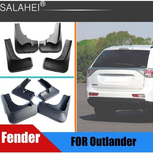4 PCS/Set Front Rear Molded Car Mud Flaps For Mitsubishi Outlander 2007-2019 Mudflaps Splash Guards Mud Flap Mudguards Fender