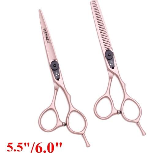 5.5 6 Hair Thinning Scissors Cutting Professional Hairdressing Scissors 440c Japanese Steel Barber Scissors Haircut Shears 9015