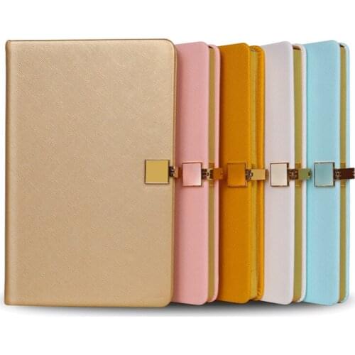 A5 Hard Leather Metal Diary Custom Fashion Buckle Pu Notebook Can Be Customized Factory Direct Sales
