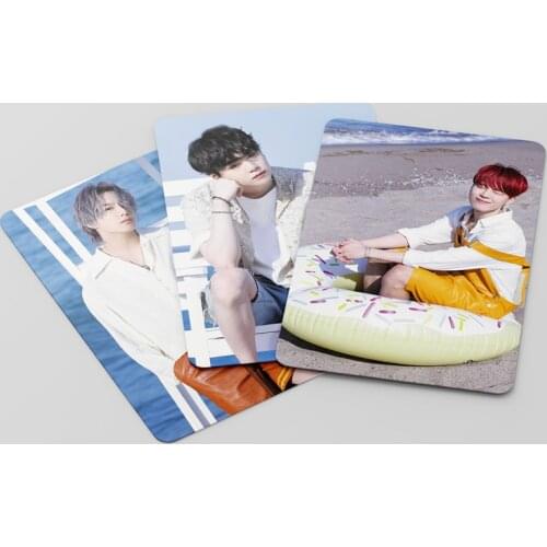 55Pcs Kpop South Korean Groups Bangtan Boys Lomo Card Photocard Album PERMISSION TO DANCE Poster Jung Kook V Jimin Suga RM JIN