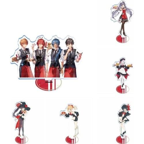 Anime Genshin Impact x KFC characters Noelle Diluc GM acrylic figure Stand Model Plate holder Boy Girl collect Gift