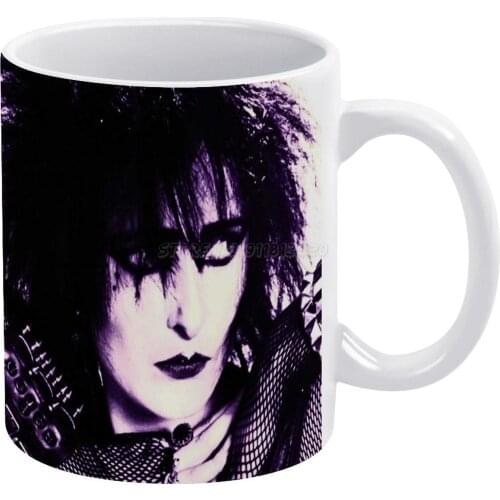 Siouxsie Sioux White Mug Ceramic Mug Creative Mug Punk Gothic Rockstars Pós Punk Siouxsie Music Sioux Womens Man Womens
