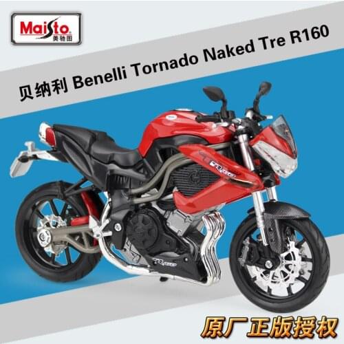 Maisto 1:12 Benelli Tornado Naked Alloy Diecast Motorcycle Model Workable Shork-Absorber Toy For Children Gifts Toy Collection