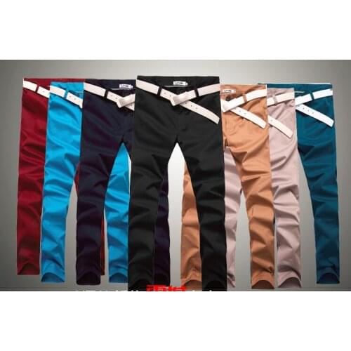 Free Shipping 2019 Plus Size Spring Summer New Casual Pants Men Cotton Slim Fit Chinos Fashion Trousers Male Brand Clothing