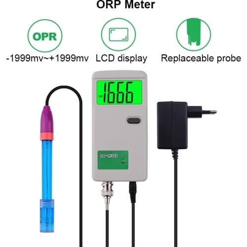 ORP-3069 Online ORP Monitor LCD Digital ORP Meter High Precision ORP Sensor Meter with Backlight for Agriculture Water Treatment