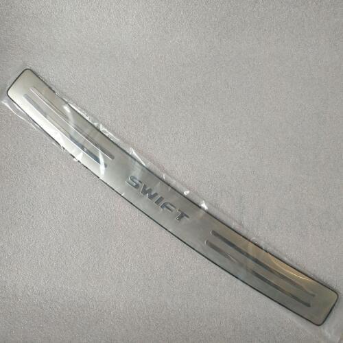For Suzuki Swift 2011-2014 304 Stainless Steel Rear Bumper Protector Sill Trunk Guard Cover Trim car accessories