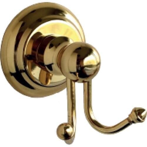 Ahlez Rio Gold Dual Robe Hook