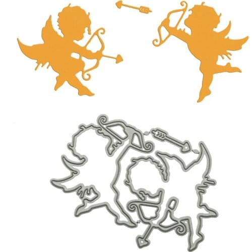 Angel Cupid Pattern Cutting Dies Scrapbooking Paper Cutter Mold For Handmade Baby Shower Invitation Card Decorative Craft Paper