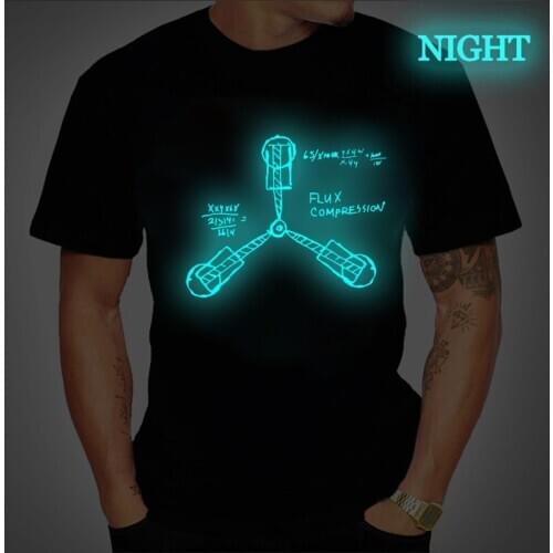 Hip Hop Mens T Shirts Summer Brand Casual O-Neck Short Sleeve T-shirt Mens Cool Luminous Letters Funny Printed Mens Tee Shirts