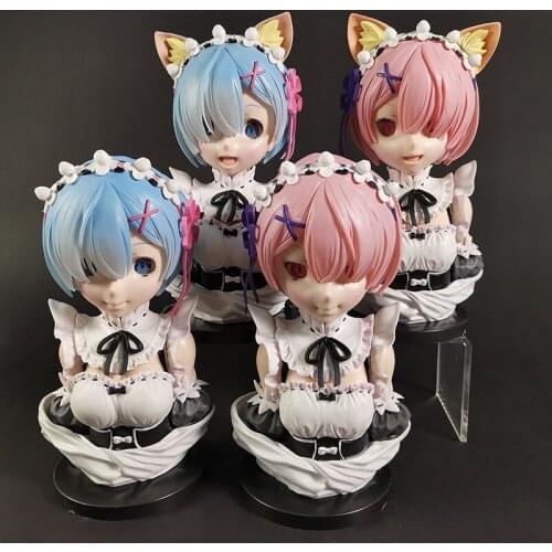 Re Zero Rem Ram PVC Figure Model Statue Collection Toy